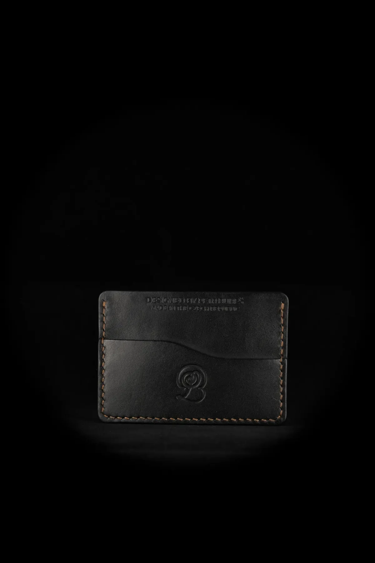 Premium leather small wallet2 Card holder - tvá poslední peněženka - Černá Hnědá