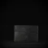 Premium leather small wallet3 Card holder - tvá poslední peněženka - Černá Modrá