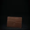 Premium leather small wallet5 Card holder - tvá poslední peněženka - Hnědá Černá