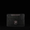 V1 - wallet for cards and banknotes the thinnest you will need1 Card holder - tvá poslední peněženka - Černá s linkami Růžová