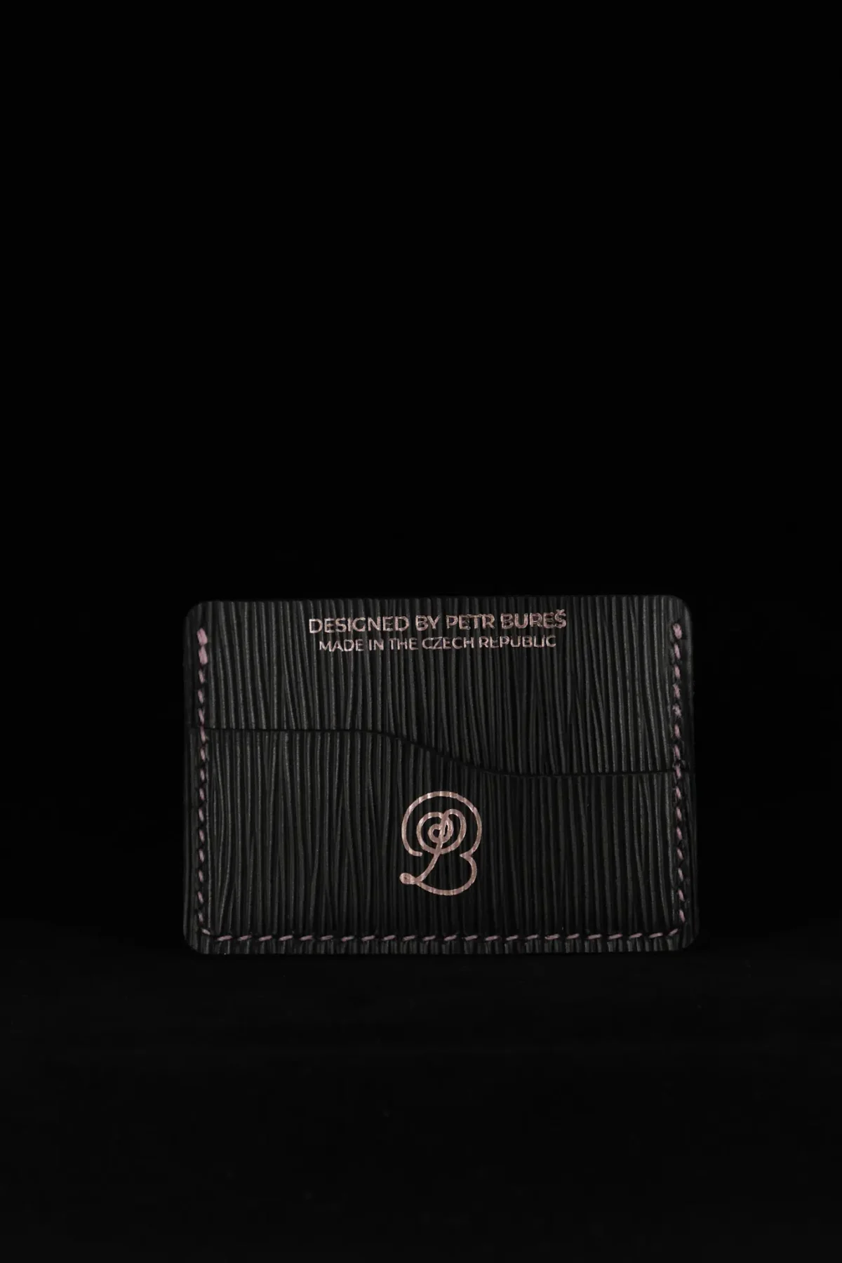 V1 - wallet for cards and banknotes the thinnest you will need1 Card holder - tvá poslední peněženka - Černá s linkami Růžová